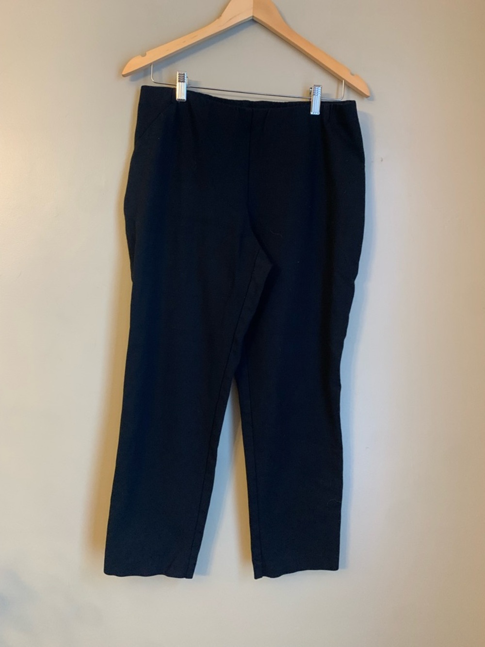 J Jill Pants Womens MP Medium Petite Black Slim Leg Pull On Stretch Ponte Casual